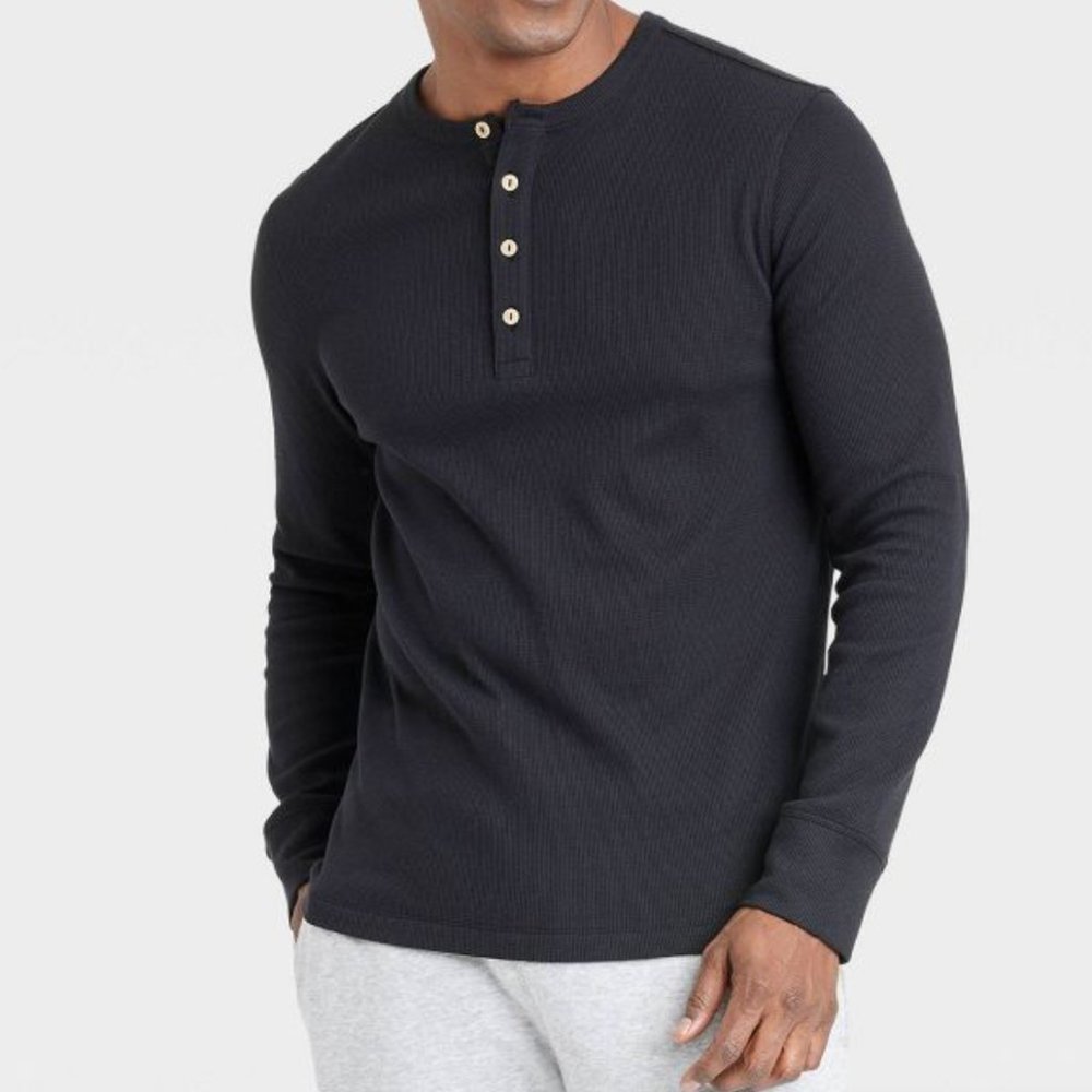 Goodfellow & Co Men's Henley Long Sleeve